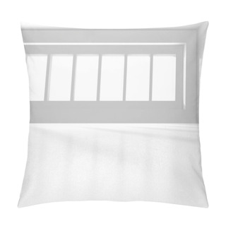 Personality  Futuristic White Architecture Design Background Pillow Covers