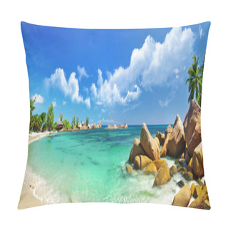 Personality  Tropical Paradise - Seychelles Islands, Panoramic View Pillow Covers