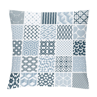 Personality  Set Of Vector Endless Geometric Patterns  Pillow Covers