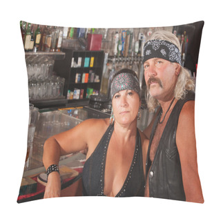 Personality  Biker Gang Couple Pillow Covers