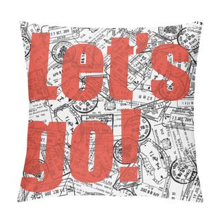 Personality  Let's Go! Travel Theme Pillow Covers