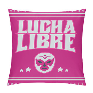 Personality  Lucha Libre, Wrestling Spanish Text Mexican Sports Design Pillow Covers