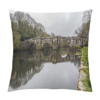 Personality  Roman Bridge In Brandomil, Camino De Santiago, A Galicia Pillow Covers