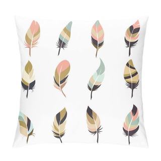 Personality  Boho Style Feather Set Pillow Covers