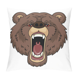 Personality  Bear Head Pillow Covers