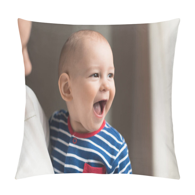 Personality  Happy smiling baby boy pillow covers