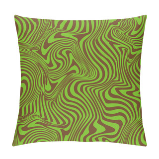 Personality  Groovy Warped Retro Stripes Pillow Covers