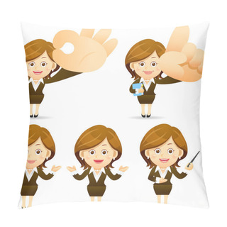 Personality  Businesswoman Set Pillow Covers