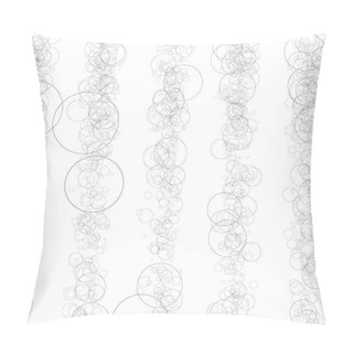 Personality  Circles In Vertical Lines Pattern Pillow Covers