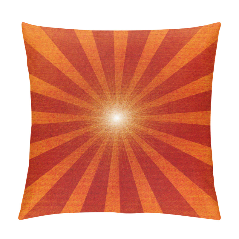 Personality  Grunge Sunburst On Old Paper Background Pillow Covers