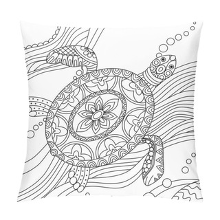 Personality  Sea Turtle Coloring Page Pillow Covers