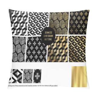 Personality  Hand Drawn Patterns - Black Pillow Covers