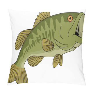 Personality  Bass Fish Pillow Covers