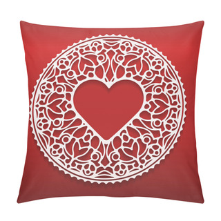 Personality  Round Ornamental Geometric Doily Pattern Pillow Covers