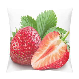 Personality  Strawberries With Leaves. Pillow Covers