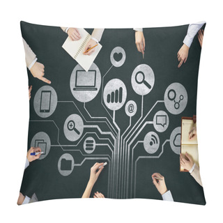Personality  Creative Work Of Business Team Pillow Covers