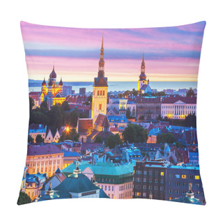 Personality  Evening Scenery Of Tallinn, Estonia Pillow Covers