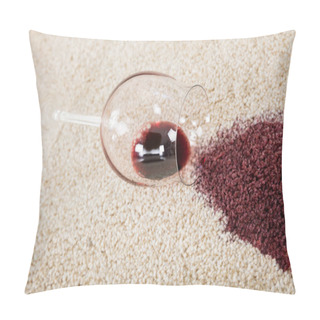 Personality  Red Wine Spilling On Carpet Pillow Covers