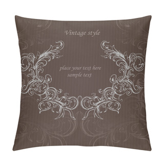Personality  Vector Vintage Background. Vector Illustration. Pillow Covers