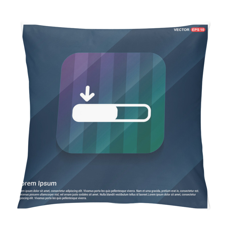 Personality  Downloading In Progress Icon Pillow Covers