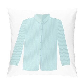 Personality  Checkered Grey Shirt Flat Style Vector Illustration Pillow Covers