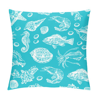 Personality  Maritime Hand Drawn Pattern. Pillow Covers