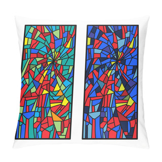 Personality  Colored Stained Glass Pillow Covers
