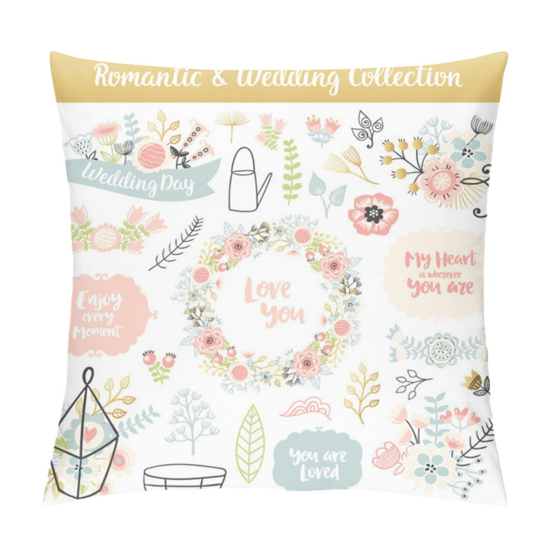 Personality  Floral hand drawn vintage set pillow covers