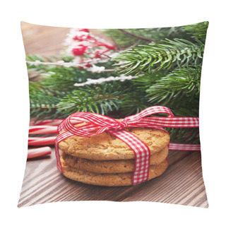 Personality  Christmas Gingerbread Cookies, Candy Canes Pillow Covers