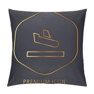 Personality  Arrival Golden Line Premium Logo Or Icon Pillow Covers