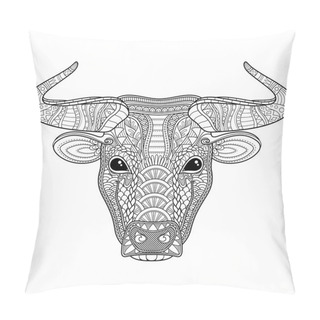 Personality  Vector Tribal Decorative Bull Pillow Covers