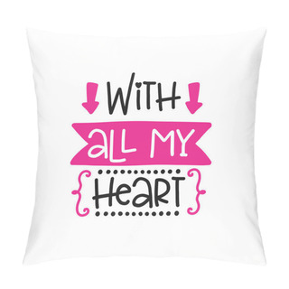 Personality  Vector Poster With Phrase Pillow Covers