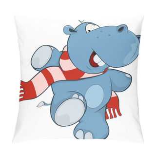 Personality  Little Hippopotamus. Pillow Covers