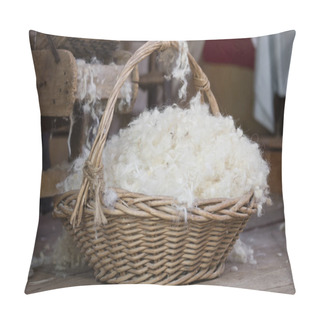 Personality  Wool In Basket In The Ancient Hut Pillow Covers
