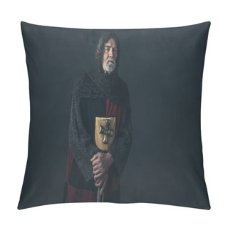 Personality  Knight With Beard In Hauberk  Pillow Covers