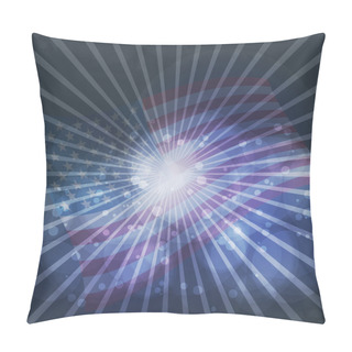 Personality  Vector Independence Day Background. Retro Vintage Version Pillow Covers