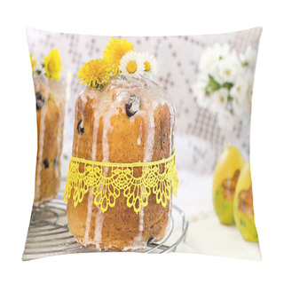 Personality  Russian Easter Cake Kulich With Raisin And Dried Cherry Pillow Covers