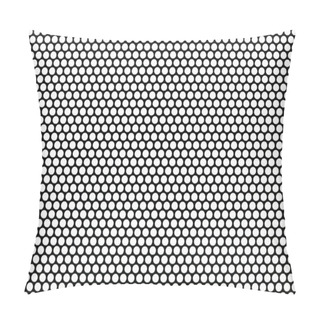 Personality  Metal Mesh Plating Isolated Against A White Background Pillow Covers