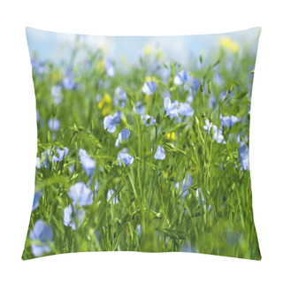 Personality  Flax Flowers Pillow Covers