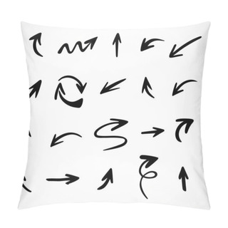 Personality  Vector Set Of Hand-drawn Arrows, Elements For Presentation Pillow Covers
