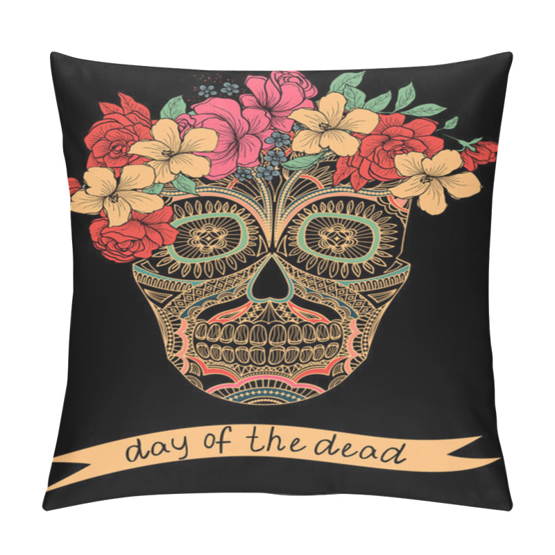 Personality  Colorful Skull pillow covers