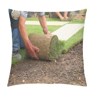 Personality  Laying Sod For New Lawn Pillow Covers