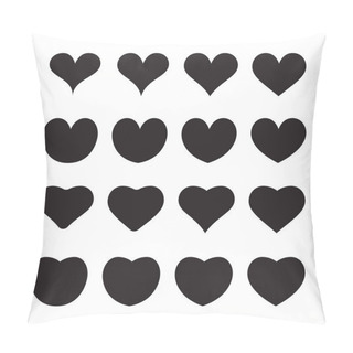 Personality  Hearts Icons Set. St. Valentines Day, February. Can Be Used For Medicine Or Fitness. Pillow Covers