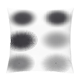 Personality  Grungy Halftone Dots Pillow Covers