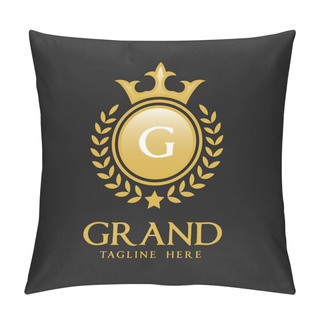 Personality  Letter G Logo - Classic Luxurious Style Logo Template Pillow Covers