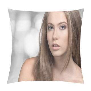 Personality   Young Woman With    Make-up Pillow Covers