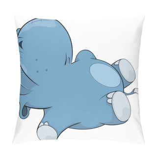 Personality Cute Hippopotamus Pillow Covers