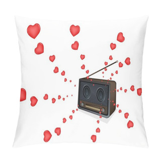 Personality Love Songs Playing On A Beautiful Old Radio Pillow Covers