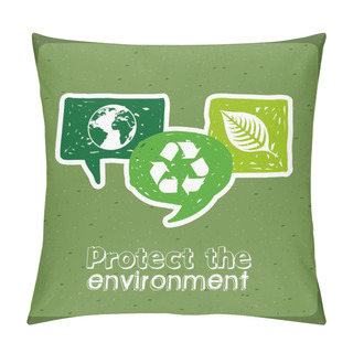 Personality  Protect The Environment Pillow Covers