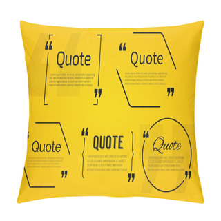 Personality  Quote Blanks With Text In Different Brackets Pillow Covers